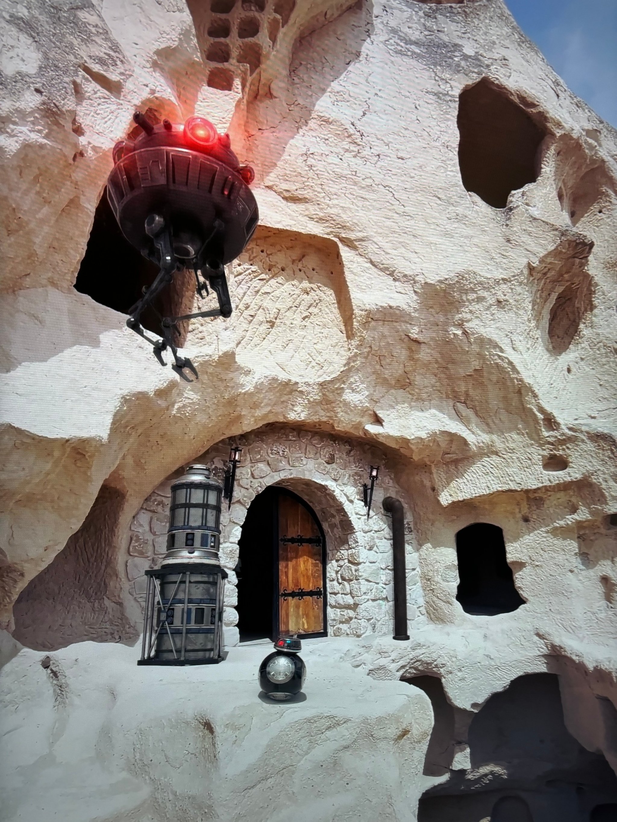 330583 A flying saucer with three carved spaces on the collapsed exterior walls, Cappadocia, Türkiye, May 26, 2024. (Photo by Funda Karayel)
