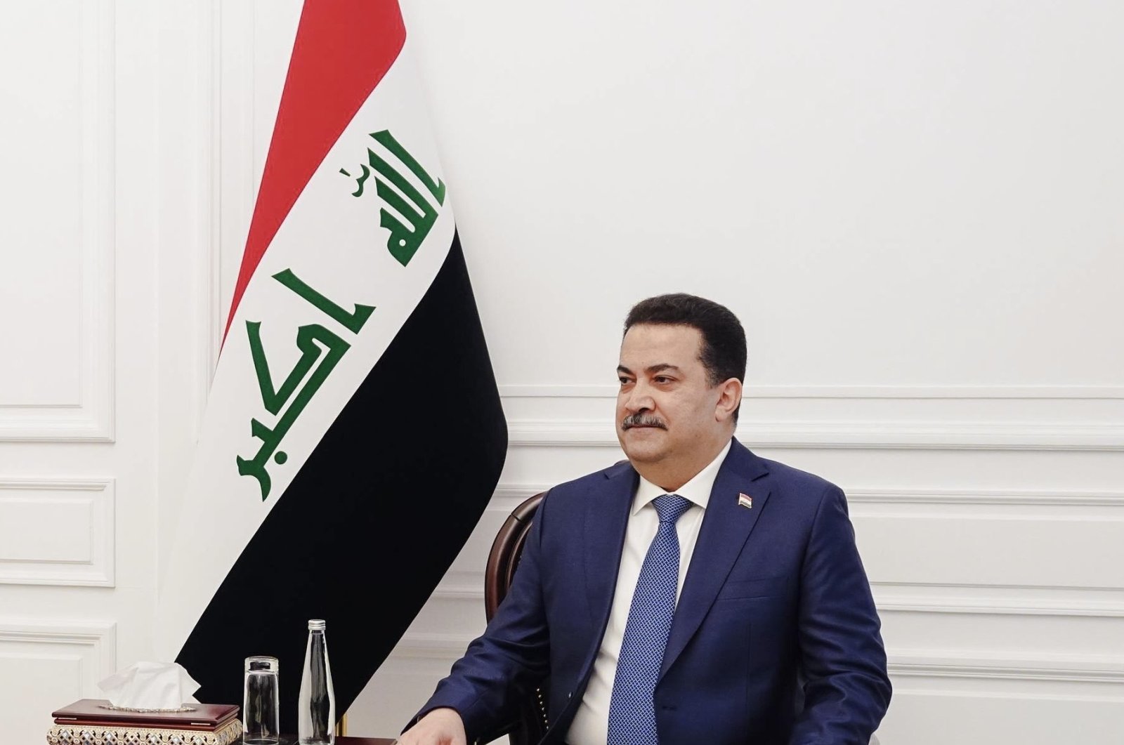 Prime Minister Mohammed Shia Al Sudani is seen at the prime minister's office in Baghdad, Iraq, May 27, 2024 (Courtesy of the prime minister's office)