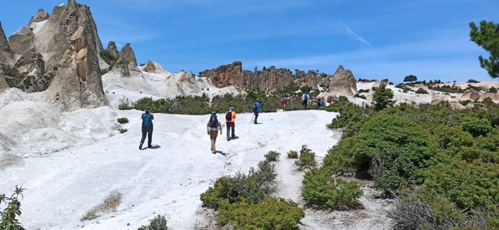 Some 115 mountaineers organized a trek on the Phrygian roads, Afyonkarahisar, Türkiye, June 4, 2024. (IHA Photos)