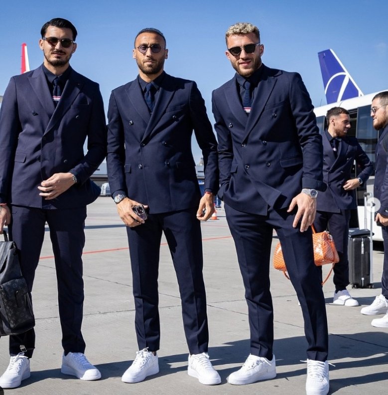 Uğurcan Çakır (L), Cenk Tosun and Barış Alper Yılmaz (R) pose together, Hanover, Germany, June 6, 2024. (skyspor_tr on Instagram)