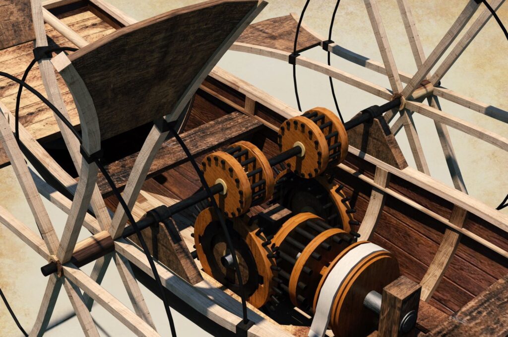 Supported by the Ministry of Culture and Tourism, the General Directorate of Foundations and the Da Vinci Foundation, the exhibition features over 100 models of Leonardo da Vinci’s inventions. (Photo courtesy of Tulip Museum)