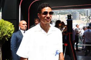 Raphael Varane walks in the Paddock prior to the F1 Grand Prix of Monaco at Circuit de Monaco, Monte-Carlo, Monaco, May 26, 2024. (Getty Images Photo)