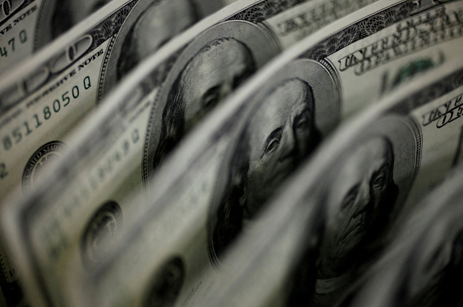 A picture illustration shows U.S. 100-dollar banknotes taken in Tokyo, Japan, Aug. 2, 2011. (Reuters Photo)