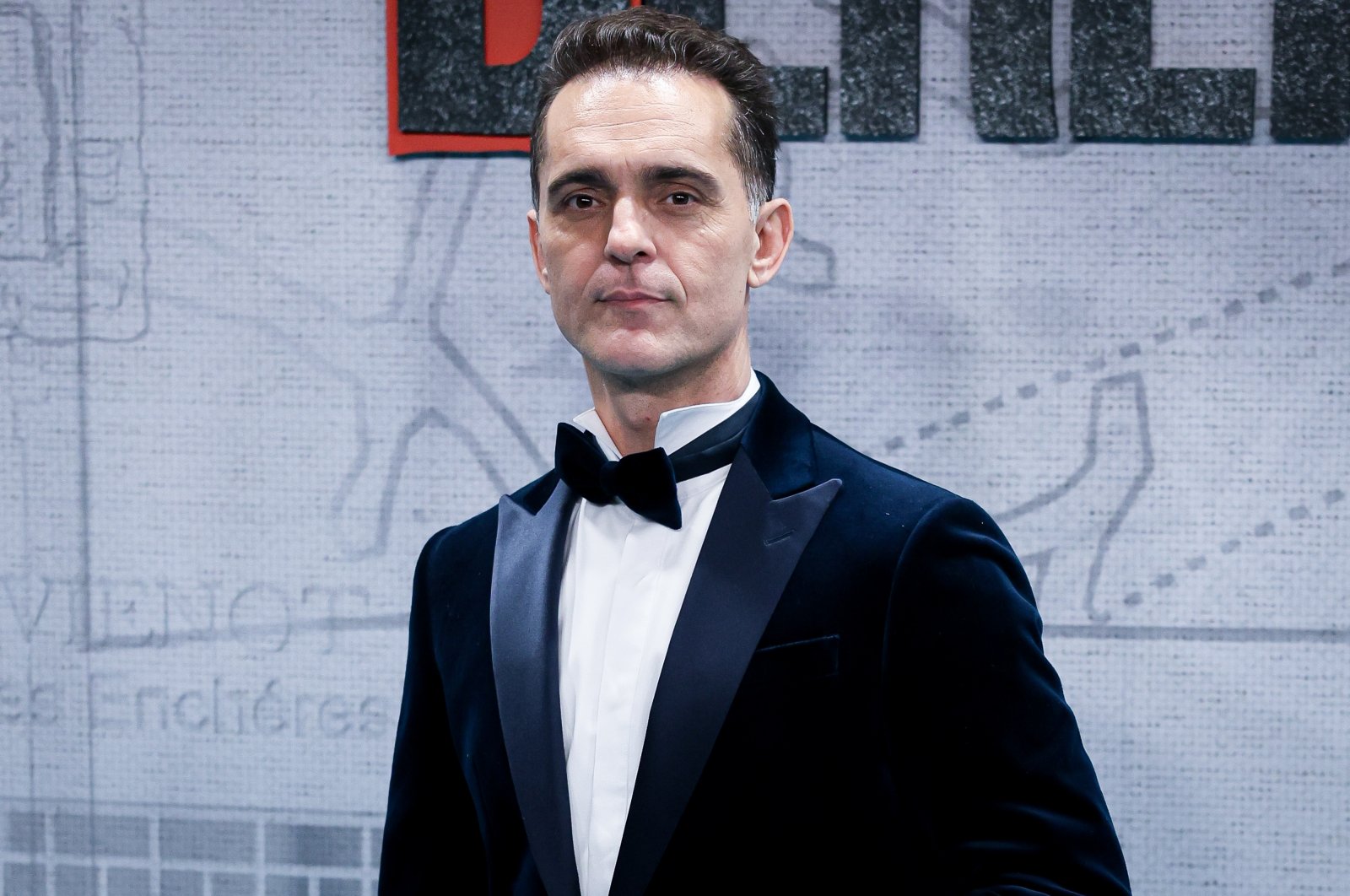 Spanish actor Pedro Alonso attends the "BERLIN" premiere at Palacio de Cibeles, Madrid, Spain, Nov. 28, 2023. (Getty Images Photo)