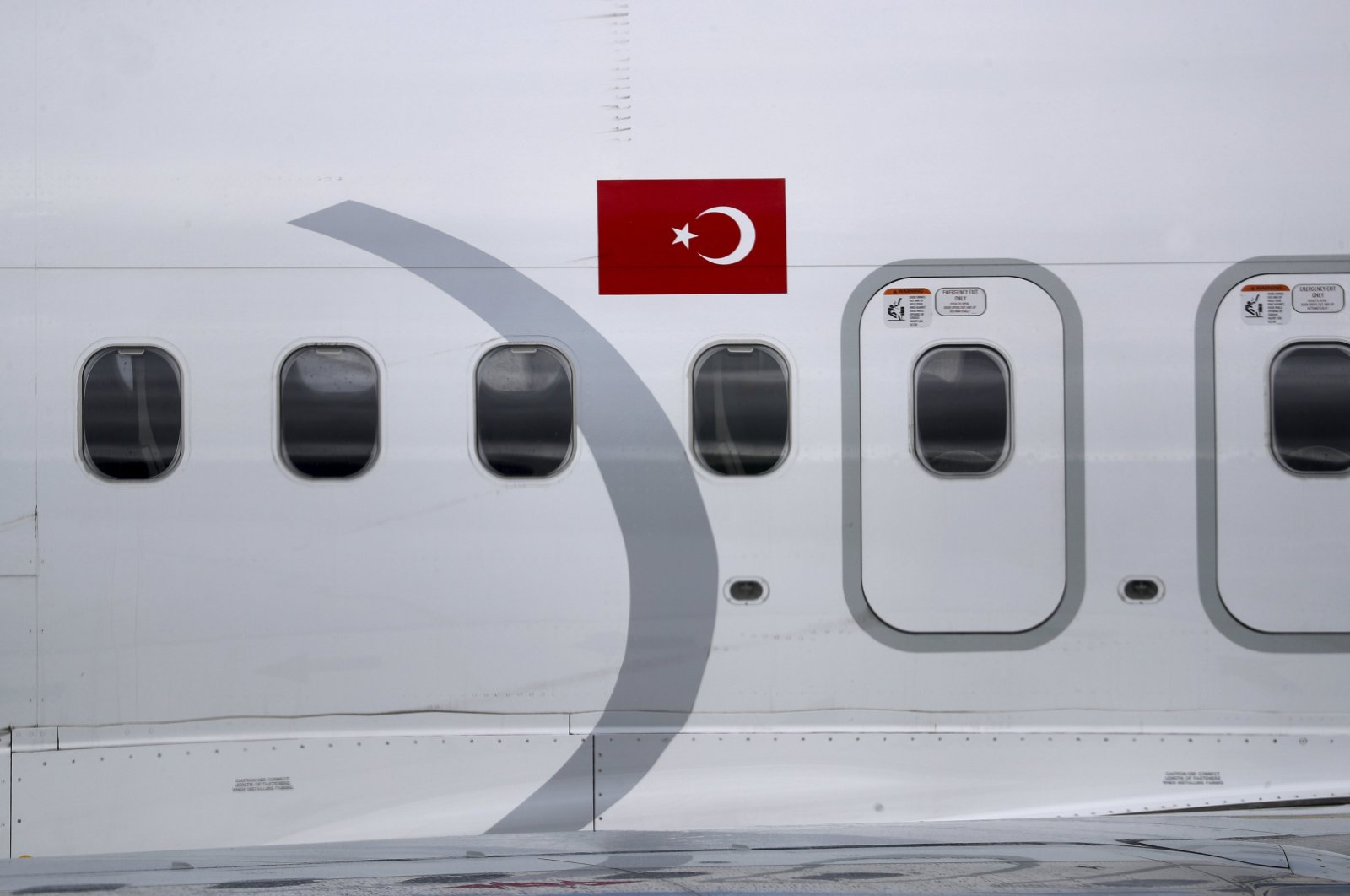 Turkish Airlines Boeing 737 Max8 is seen at Riga Airport, Riga, Latvia, July 3, 2024. (EPA Photo)
