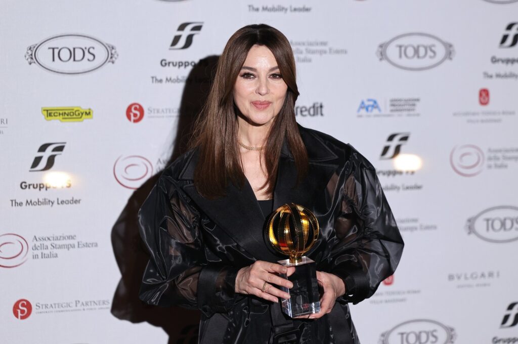 Monica Bellucci attends the 64th "Globo d'Oro" Award at Accademia Tedesca Roma Villa Massimo, Rome, Italy, July 3, 2024. (Getty Images)