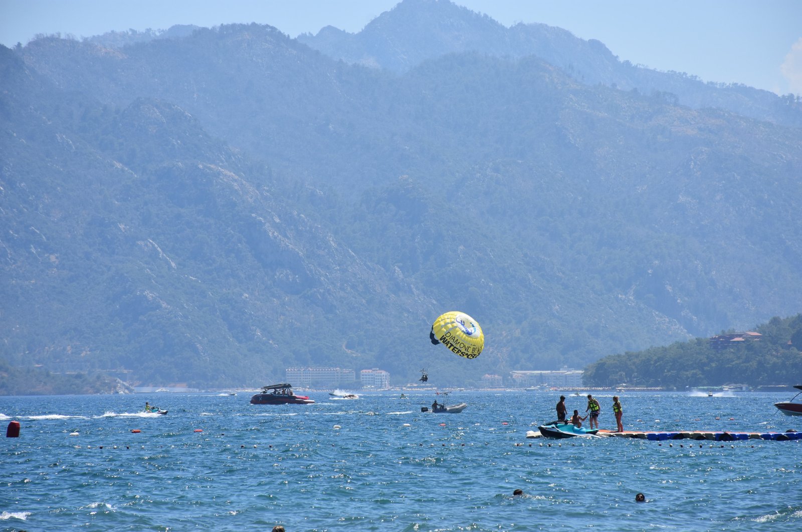 A general view of the seaside in Muğla province, Türkiye, July 13, 2024. (AA Photo)