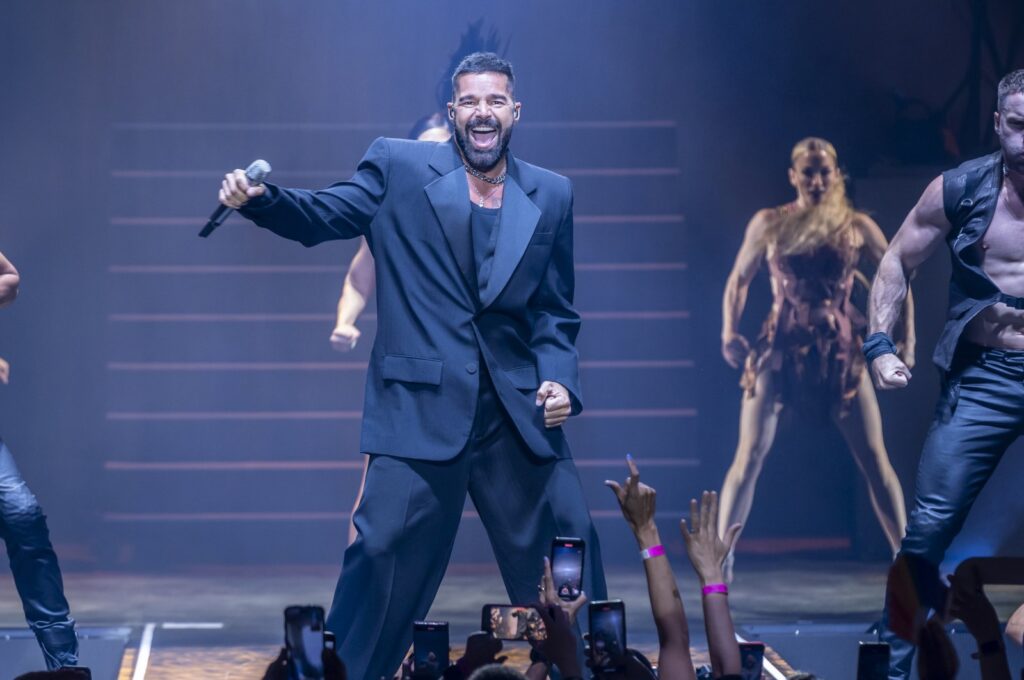 Ricky Martin performs in concert at Coliseum A Coruna, Spain, July 9, 2024. (Getty Images Photo)