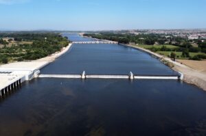 A general view of Maritsa (Meriç) River, Edirne, northwestern Türkiye, July 2024. (DHA Photo)