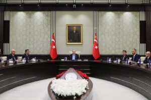 President Recep Tayyip Erdoğan chairs a National Security Council (MGK) meeting, Ankara, Türkiye, May 28, 2024. (AA Photo)