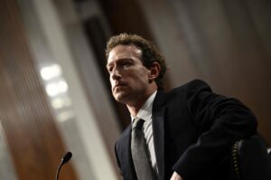 Mark Zuckerberg, CEO of Meta Platforms, testifies during the U.S. Senate Judiciary Committee hearing "Big Tech and the Online Child Sexual Exploitation Crisis" in Washington, U.S., Jan. 31, 2024. (AFP Photo)