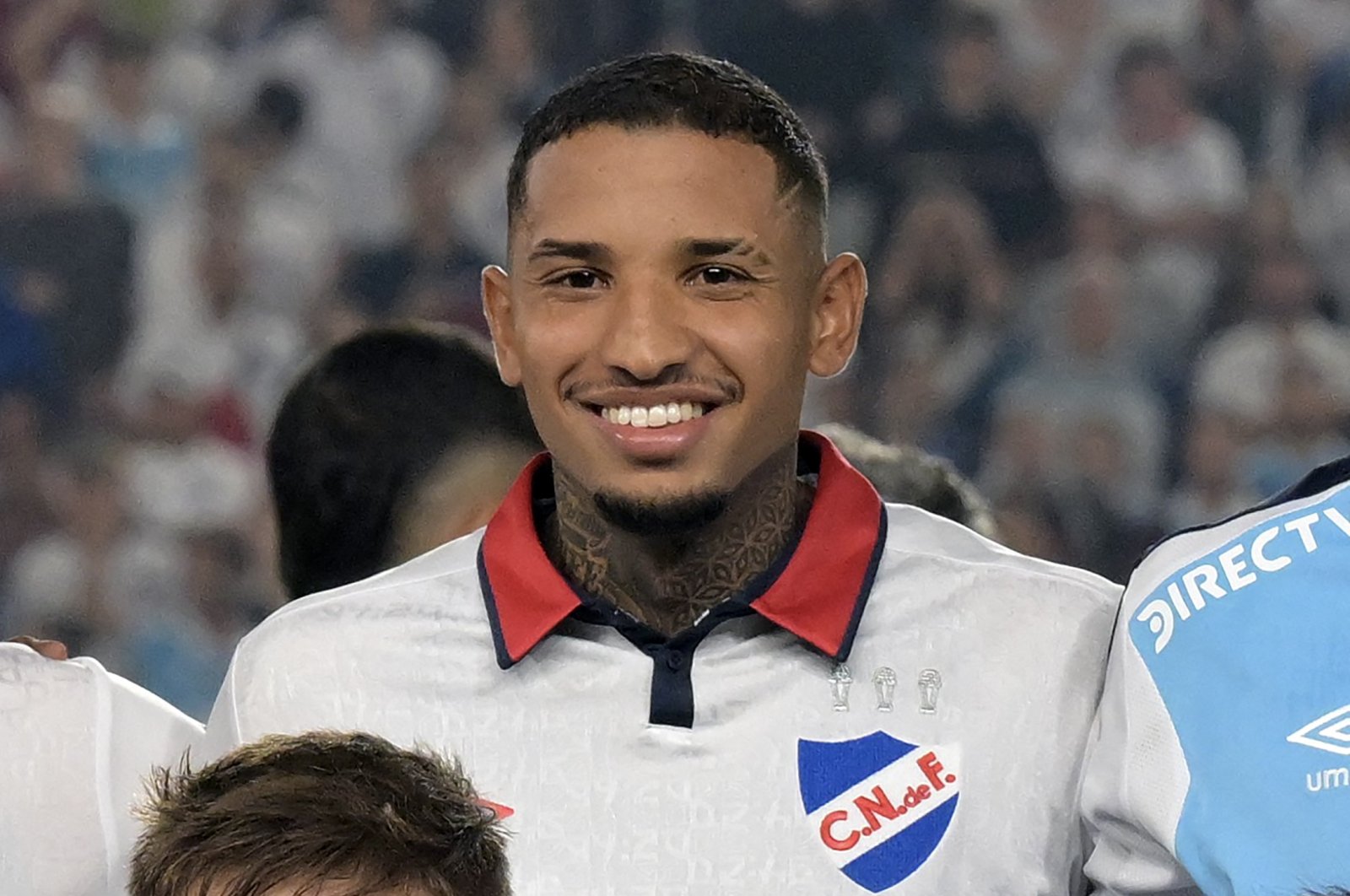 Nacional's defender Juan Manuel Izquierdo poses for the team photo during the Copa Libertadores third round second leg football match between Uruguay's Nacional and Bolivia's Always Ready at the Gran Parque Central stadium, Montevideo, Uruguay, March 14, 2024. (AFP Photo)