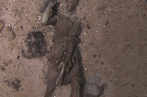 This image shows the bronze statue "Diana of Versailles" from the Titanic photographed by a company, Sept. 2, 2024. (AP Photo)