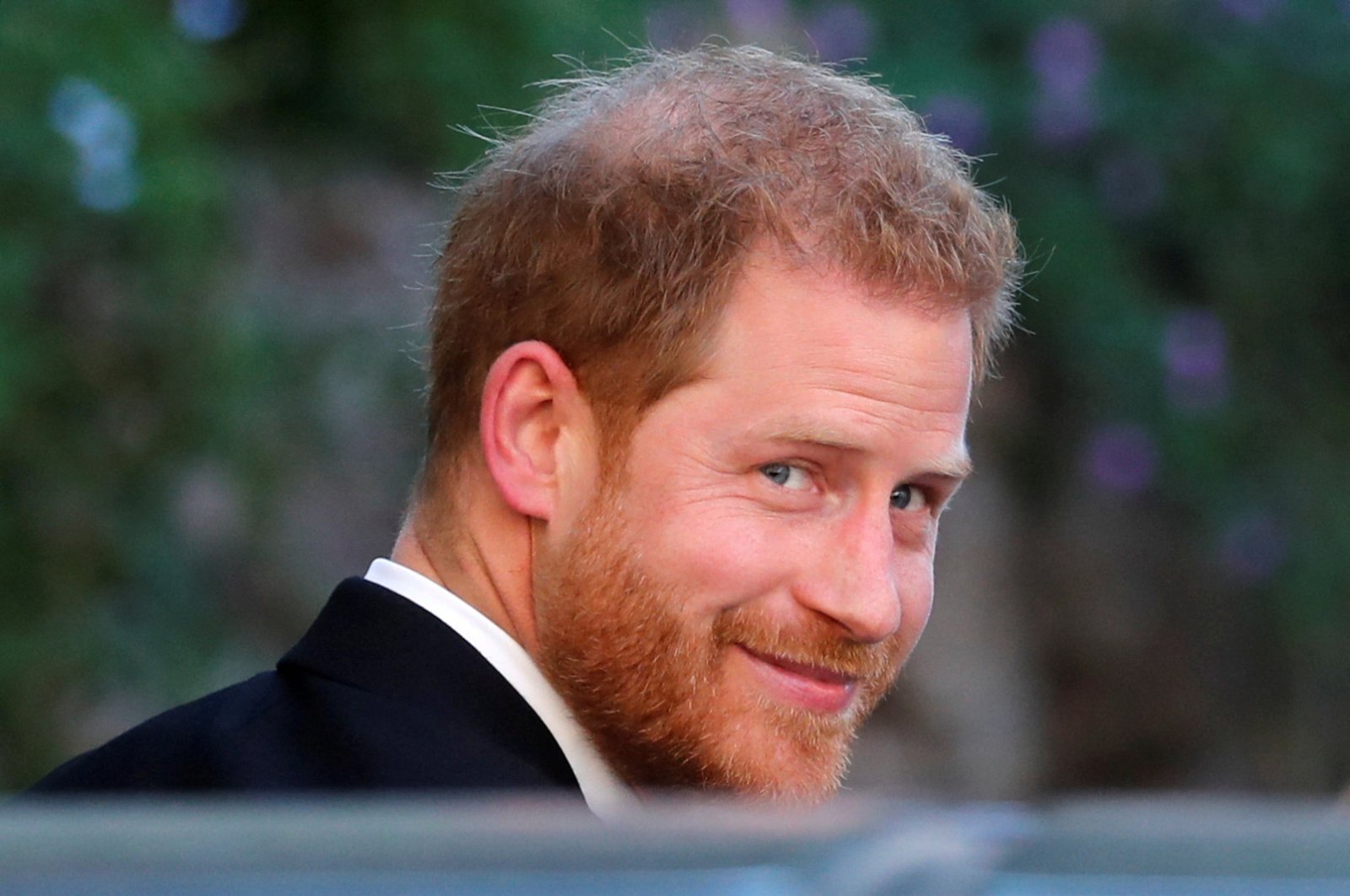 Britain's Prince Harry, Duke of Sussex, arrives to attend the wedding of fashion designer Misha Nonoo at Villa Aurelia, Rome, Italy, Sept. 20, 2019. (Reuters Photo)