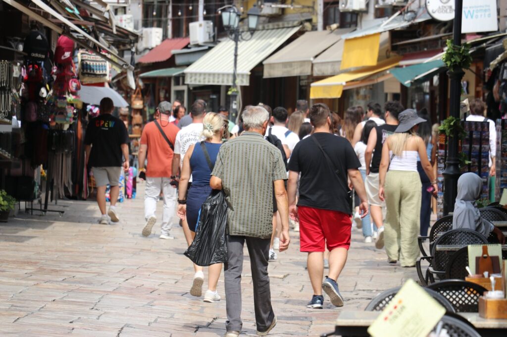 The Turkish Bazaar in Skopje, North Macedonia, showcases key examples of Ottoman architecture and is a top destination for Turkish tourists, Skopje, Macedonia, Sept. 15, 2024. (AA Photos)