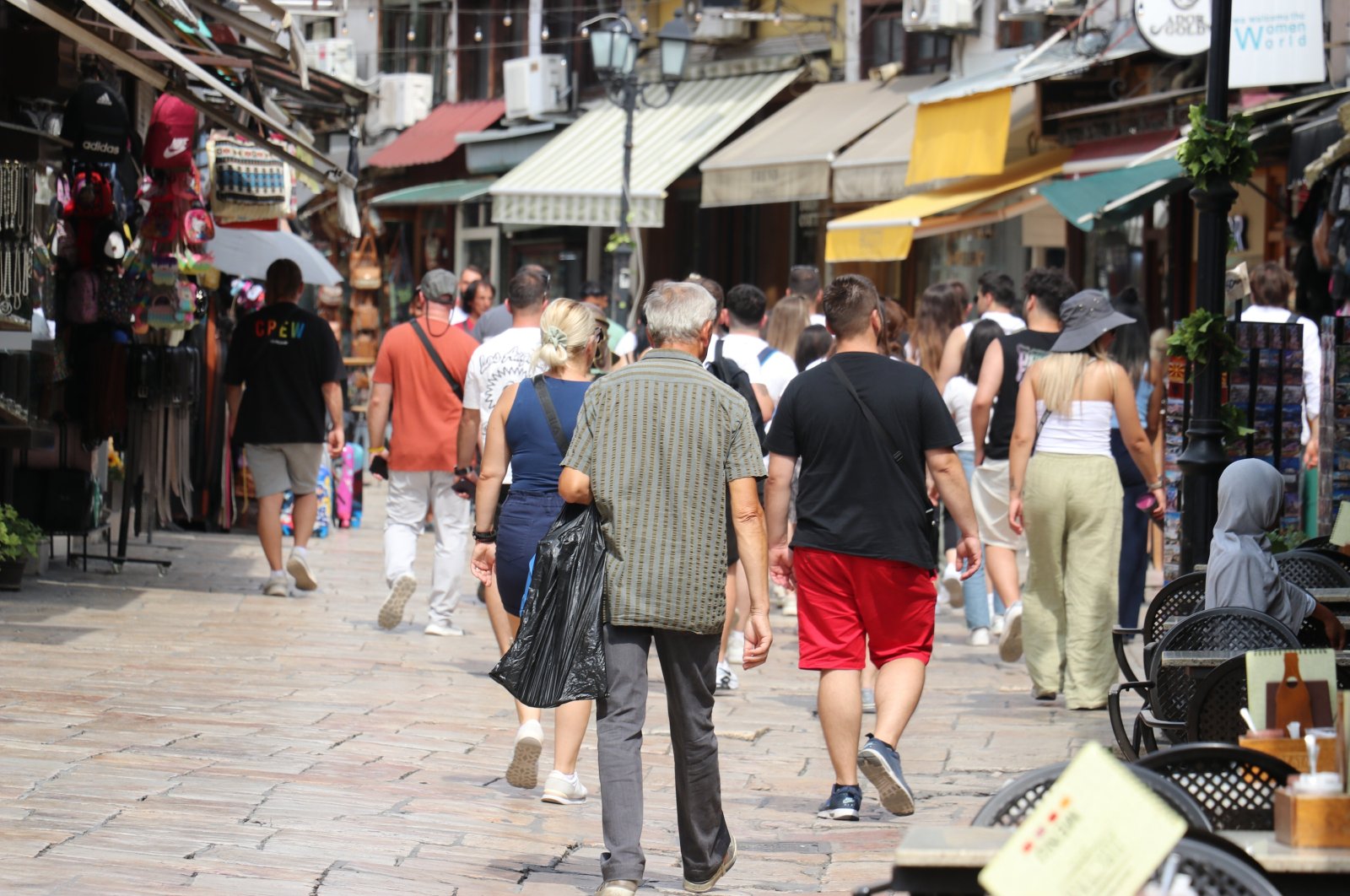 The Turkish Bazaar in Skopje, North Macedonia, showcases key examples of Ottoman architecture and is a top destination for Turkish tourists, Skopje, Macedonia, Sept. 15, 2024. (AA Photos)