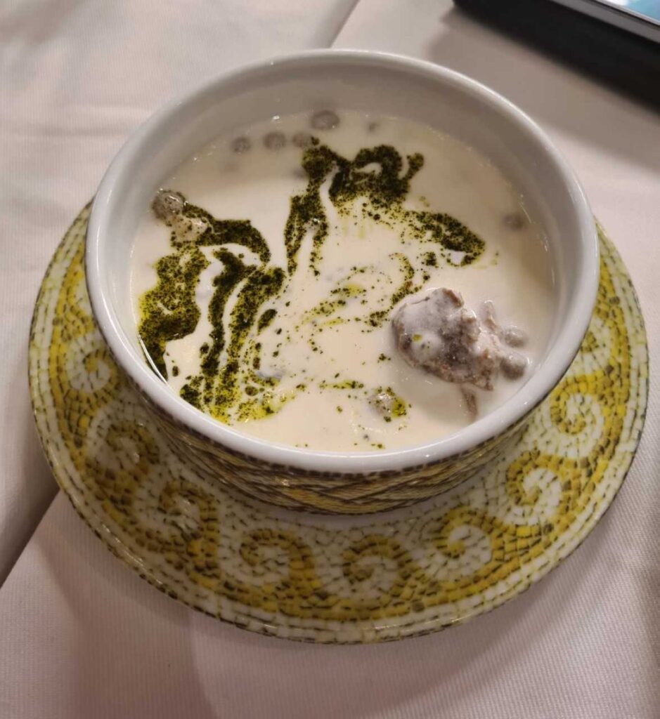 The Yuvalama soup at MSM restaurant in Gaziantep, southeastern Türkiye, Sept. 17, 2024. (Photo by Klaus Jurgens)