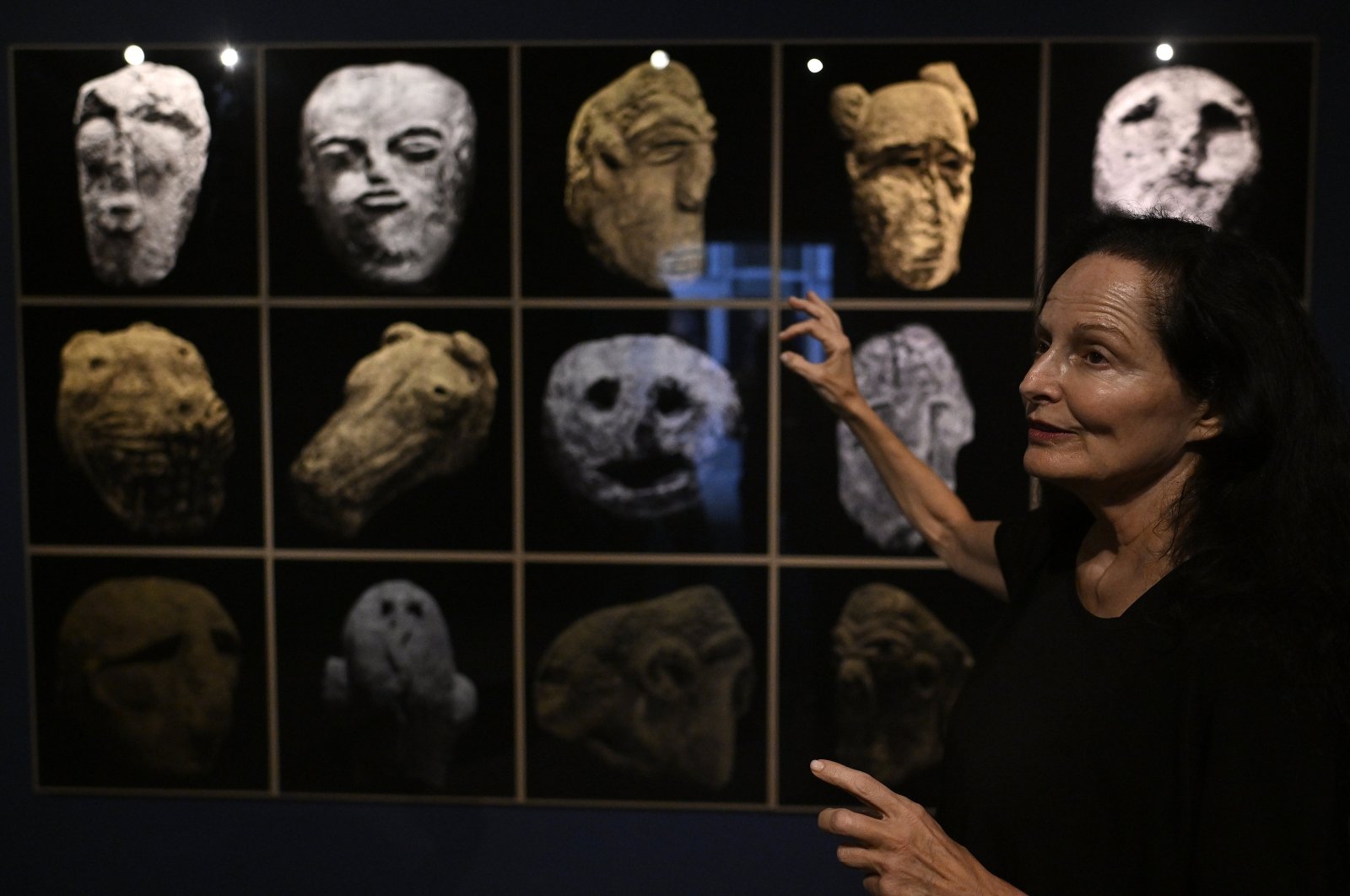 Spanish photographer Isabel Munoz showcases her photographs at the exhibition "A New History," Madrid, Spain, Oct. 8, 2024. (AA Photo)