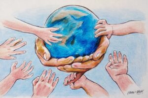 "The Summit of the Future may well intend to be a turning point for a changing world, but this does not change the fact that it remains marred by a dissonance between the major declarations of principle and the reality of the global balance of power." (Illustration by Erhan Yalvaç)