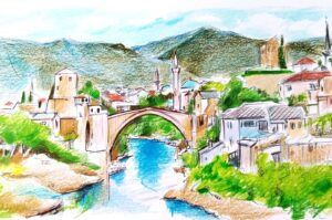 "As Türkiye faces instability in the Middle East and Caucasus, the Balkans provide a stable arena for expanding its influence and strengthening ties with countries that share its EU aspirations." (Illustration by Erhan Yalvaç)
