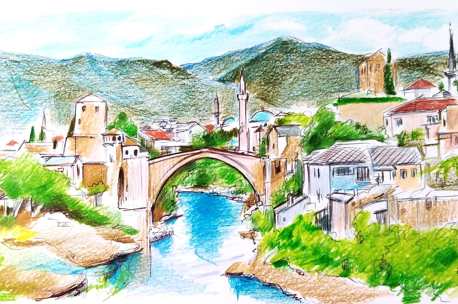 "As Türkiye faces instability in the Middle East and Caucasus, the Balkans provide a stable arena for expanding its influence and strengthening ties with countries that share its EU aspirations." (Illustration by Erhan Yalvaç)