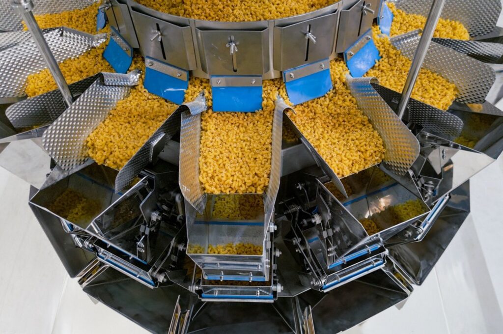 Turkish factories produces high-quality durum wheat pasta for global markets, Türkiye, Oct. 21, 2024. (AA Photo)