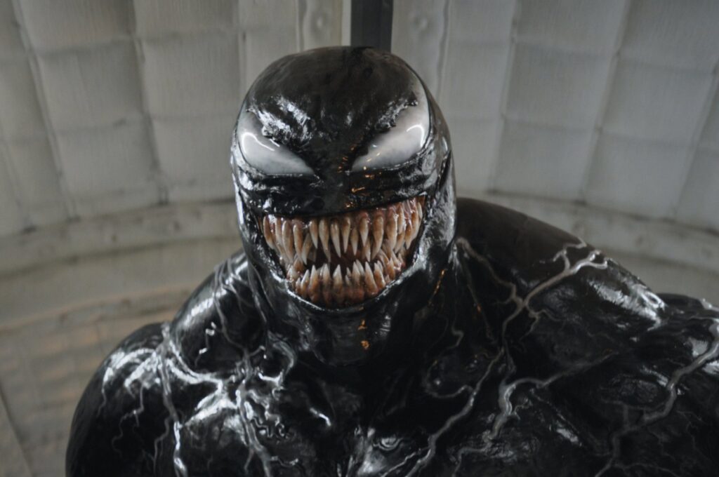 This image released by Sony Pictures shows a scene from "Venom: The Last Dance." (AP Photo)