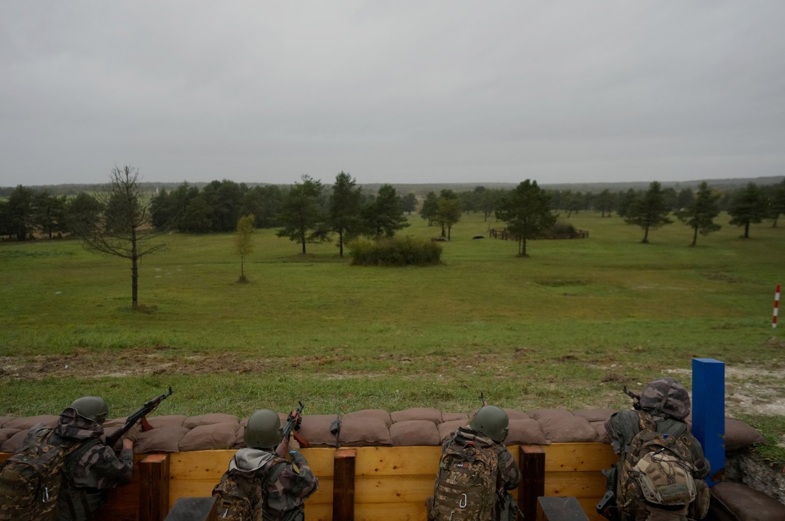 Ukrainian soldiers train in a military camp in eastern France, Wednesday, Oct. 9, 2024. (Reuters File Photo)