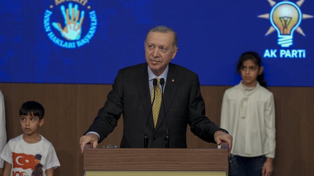President Recep Tayyip Erdoğan speaks at the event, in the capital Ankara, Türkiye, Dec. 11, 2024. (AA Photo)