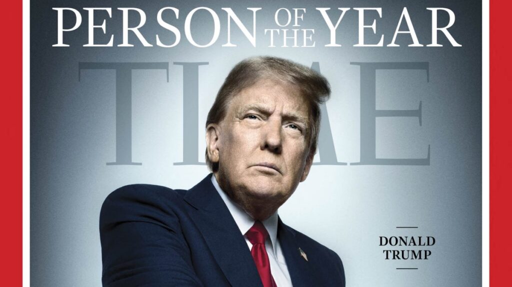 This image courtesy of TIME/TIME Person of the Year obtained on Dec. 12, 2024 shows the cover of TIME Magazine announcing U.S. President-elect Donald Trump as the 2024 Person of the Year. (AFP Photo)