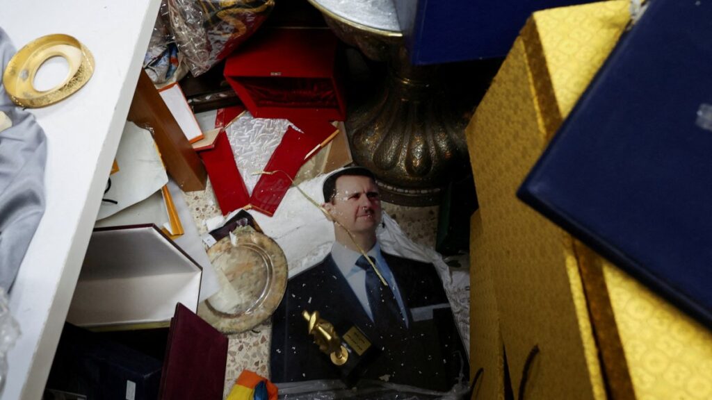 A view of personal souvenirs for Syria's Bashar Assad at one of the rooms at Presidential Palace known as Qasr al-Shaab "People's Palace", after anti-regime forces seized the capital and ousted Assad, in Damascus, Syria Dec. 10, 2024. (Reuters Photo)
