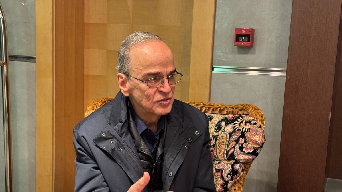 Syrian opposition coalition head Hadi al-Bahra speaks during an interview with Daily Sabah, Ankara, Türkiye, Jan.15, 2025. (Photo by Dilara Aslan)