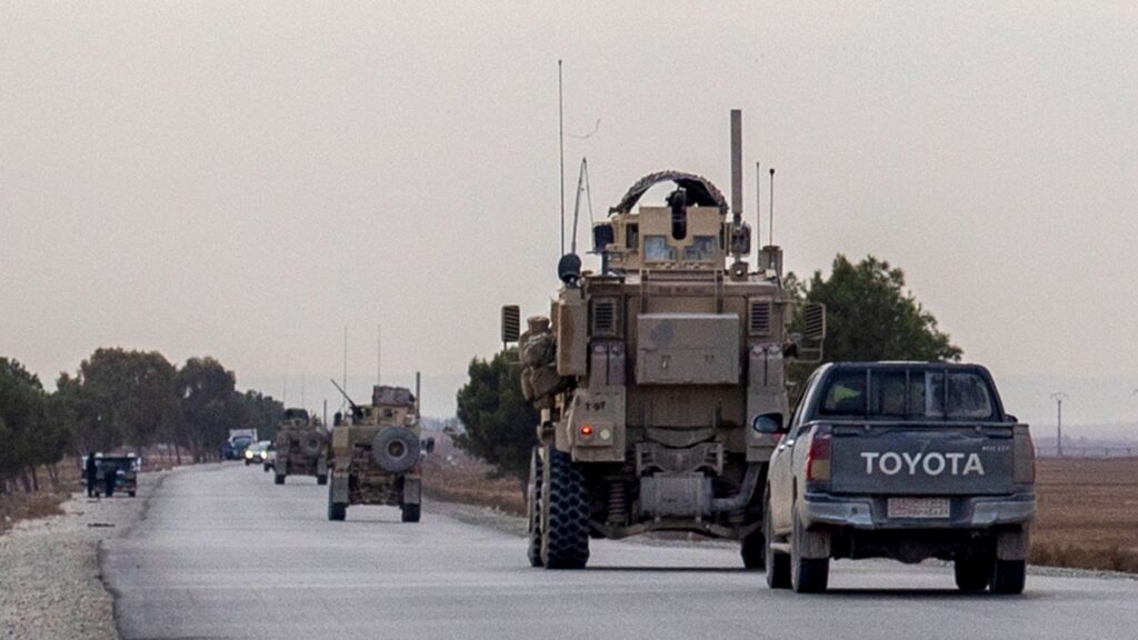 U.S. forces patrol an area controlled by the PKK/YPG terrorist group, Hassakeh, Syria, Dec. 30, 2024. (AFP Photo)