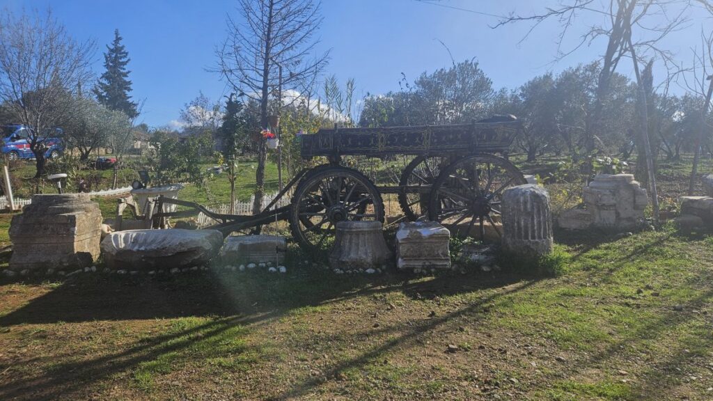 Some of the historical artifacts seized in the raid are seen in Aydın, western Türkiye, Feb. 4, 2025. (AA Photo)