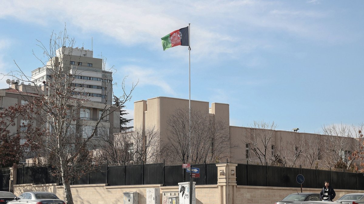 A general view of the Embassy of Afghanistan in Ankara, Türkiye, Feb.7, 2025. (AFP Photo)
