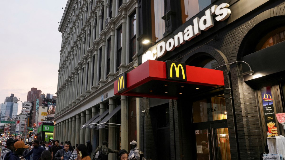An exterior view of McDonald's in SoHo in New York City, U.S., Oct. 4, 2024. (Reuters Photo)