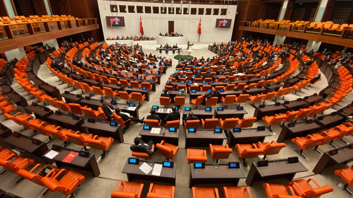 A view of Parliament in session, in the capital of Ankara, Türkiye, Jan. 19, 2025. (DHA Photo)
