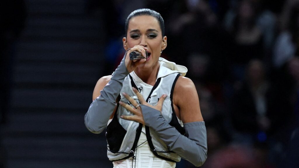 Katy Perry performs during the Invictus Games opening ceremony in Vancouver, British Columbia, Canada, Feb. 8, 2025. (Reuters Photo)