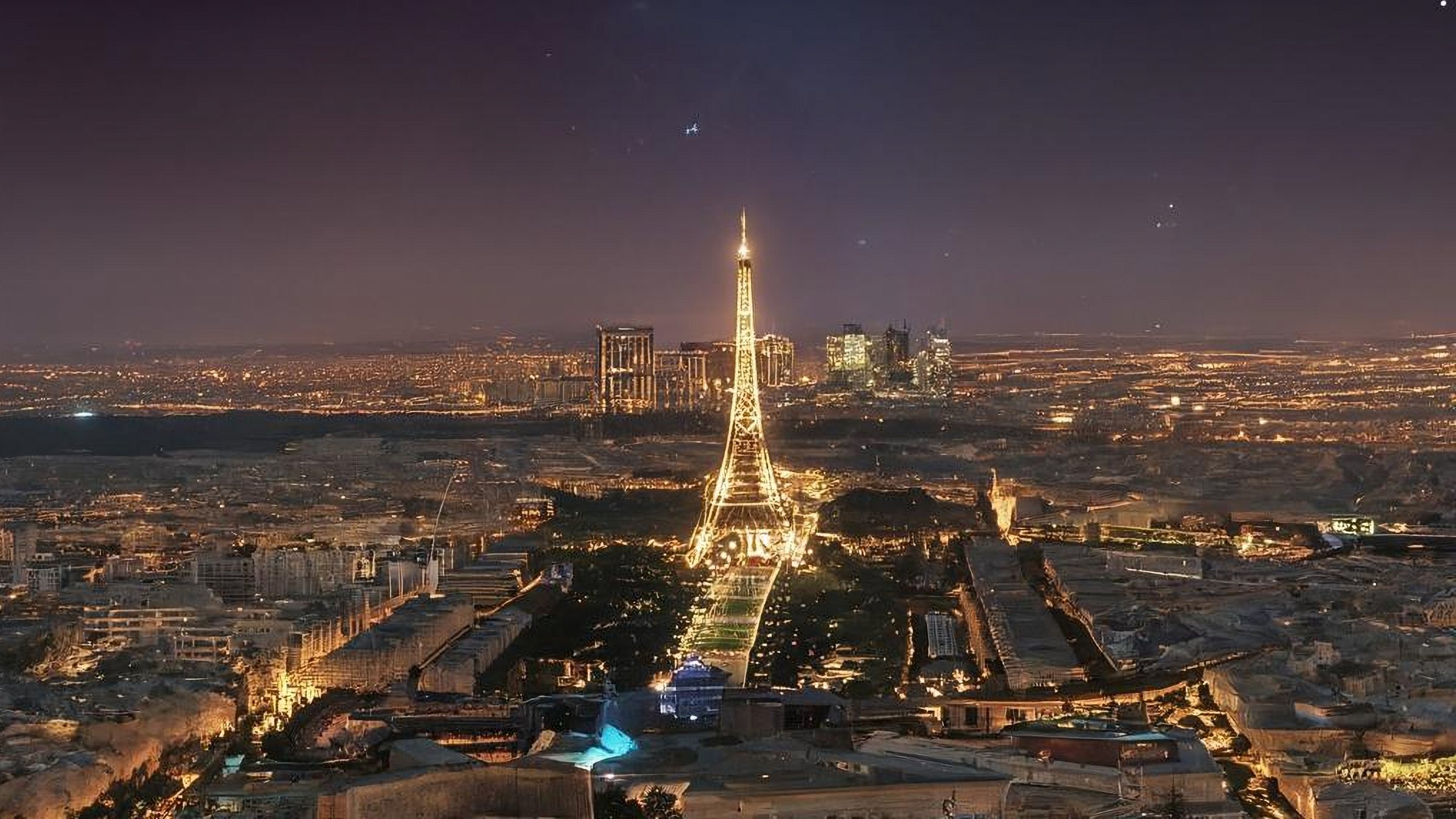 An aerial view of the city Paris, France. (Shutterstock Photo)