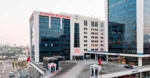 This undated photo shows the building housing Ataşehir Municipality, Istanbul, Türkiye. (Sabah Photo)