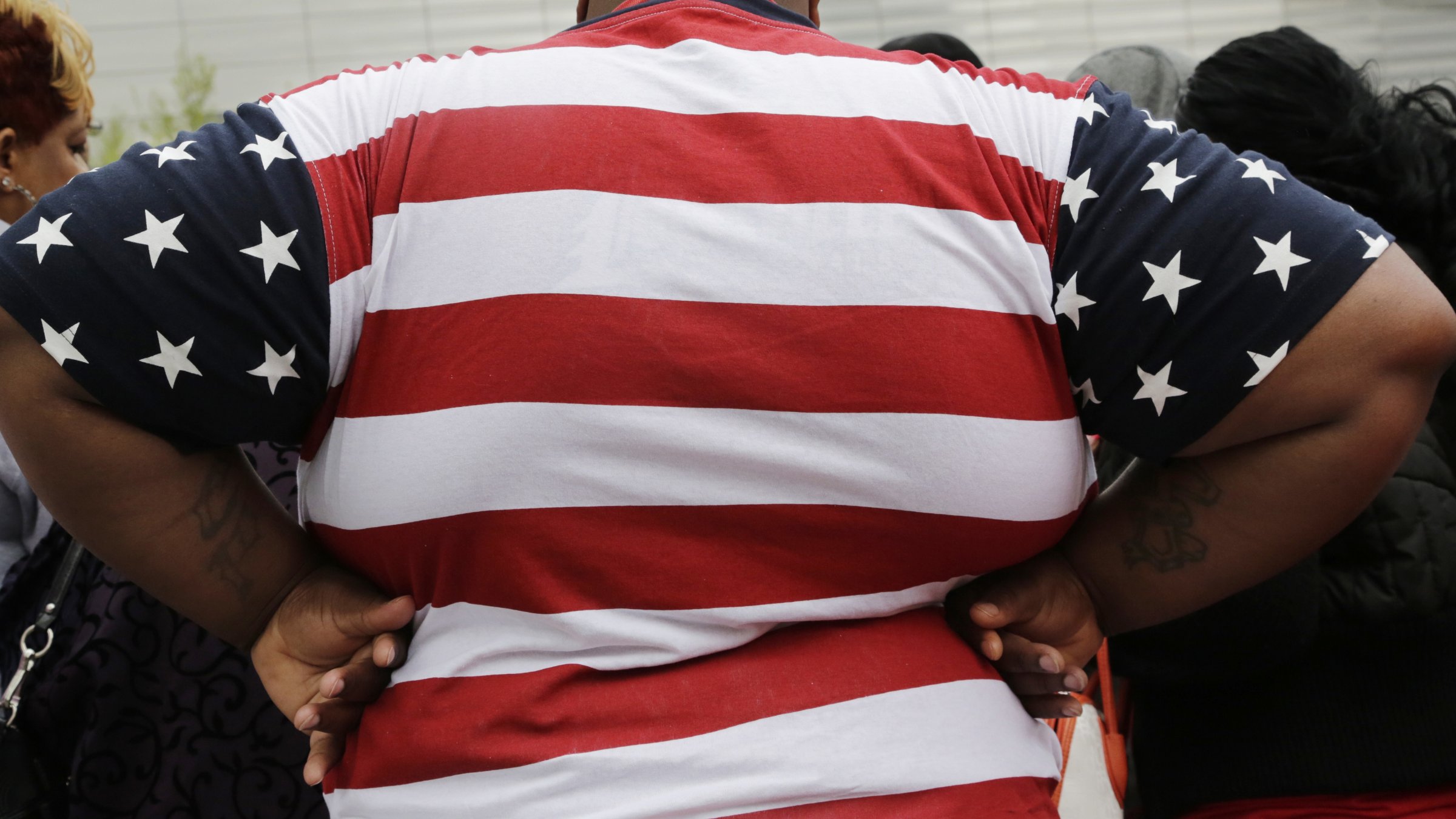 An overweight person is seen in New York, May 8, 2014. (AP File Photo)