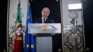 Portuguese President Marcelo Rebelo de Sousa announces the date for the country's third general election in just over three years, following Parliament's rejection of a government motion of confidence, Lisbon, Portugal, March 13, 2025. (EPA Photo)