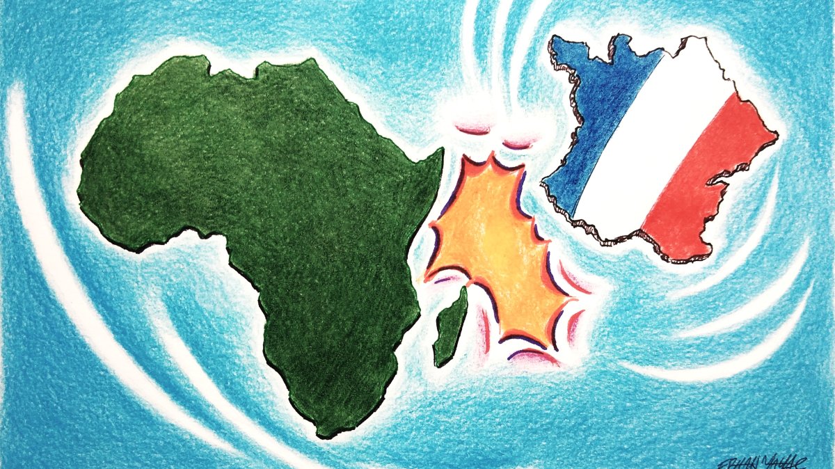 "In the face of growing global uncertainty in the Trump 2.0 era, the decision by many African nations to terminate military agreements and reduce their ties with France appears to be well-timed." (Illustration by Erhan Yalvaç)