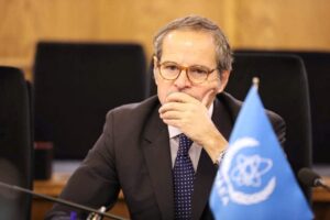 International Atomic Energy Agency (IAEA) Director-General Rafael Grossi meets with Iranian officials in Tehran, Iran, April 17, 2025. (Reuters Photo)