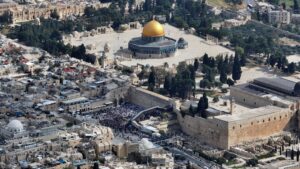 A drone view of Al-Aqsa compound, Jerusalem, Palestine, April 15, 2025. (Reuters Photo)