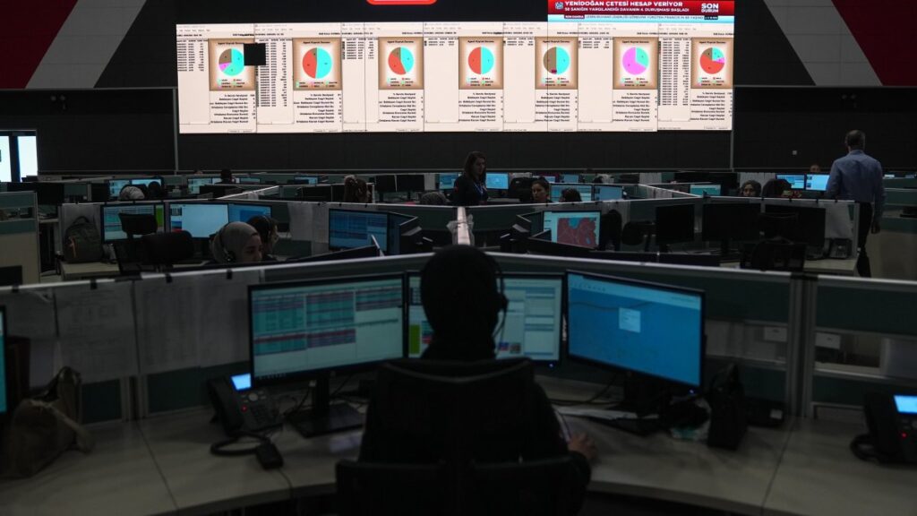 A general view shows the command center of the 112 Emergency Call Center, Ankara, Türkiye, April 21, 2025. (AA Photo)