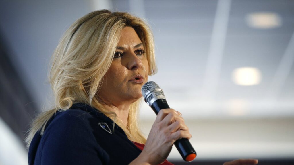 Michele Fiore participates in a debate in Henderson, U.S., April 26, 2016. (AP Photo)