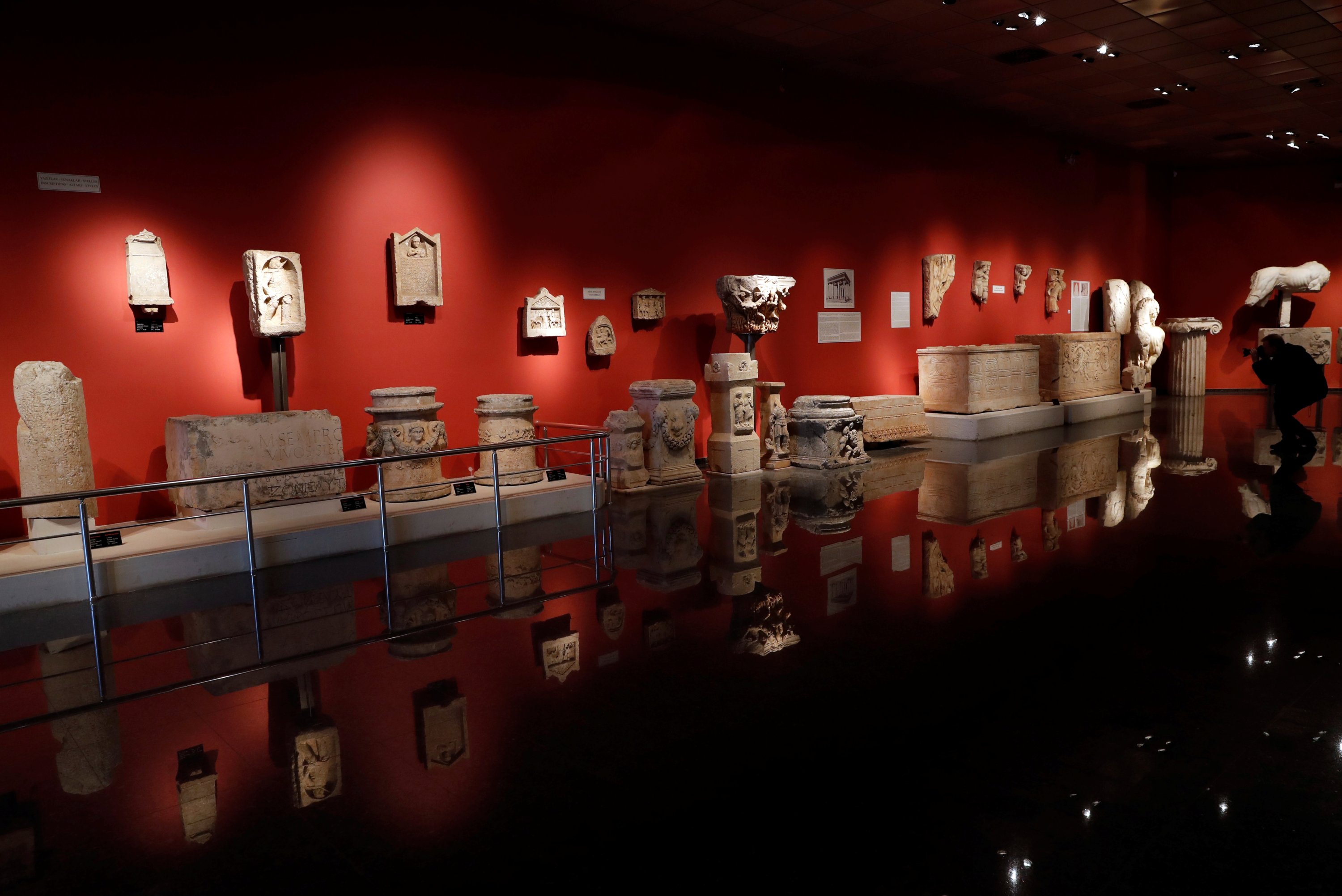 380007 A visitor takes pictures at the Antalya Museum, known as Antalya Archaeological Museum, in the Mediterranean resort city of Antalya, Türkiye, Feb. 24, 2019. (Reuters Photo)