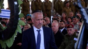 Israeli Security Agency director Ronen Bar attends a memorial ceremony at the Mount Herzl military cemetery in Jerusalem, Oct. 27, 2024. (Reuters File Photo)