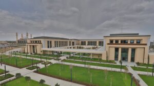 The Turkish Republic of Northern Cyprus (TRNC) Presidential Complex is seen in a drone image, Lefkoşa (Nicosia), TRNC, May 1, 2025 (AA Photo)